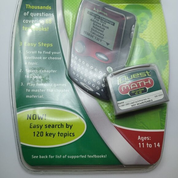 iQuest Math Grades 6 7 8 Cartridge Leap Frog Learning Education Game Vintage - Picture 3 of 9